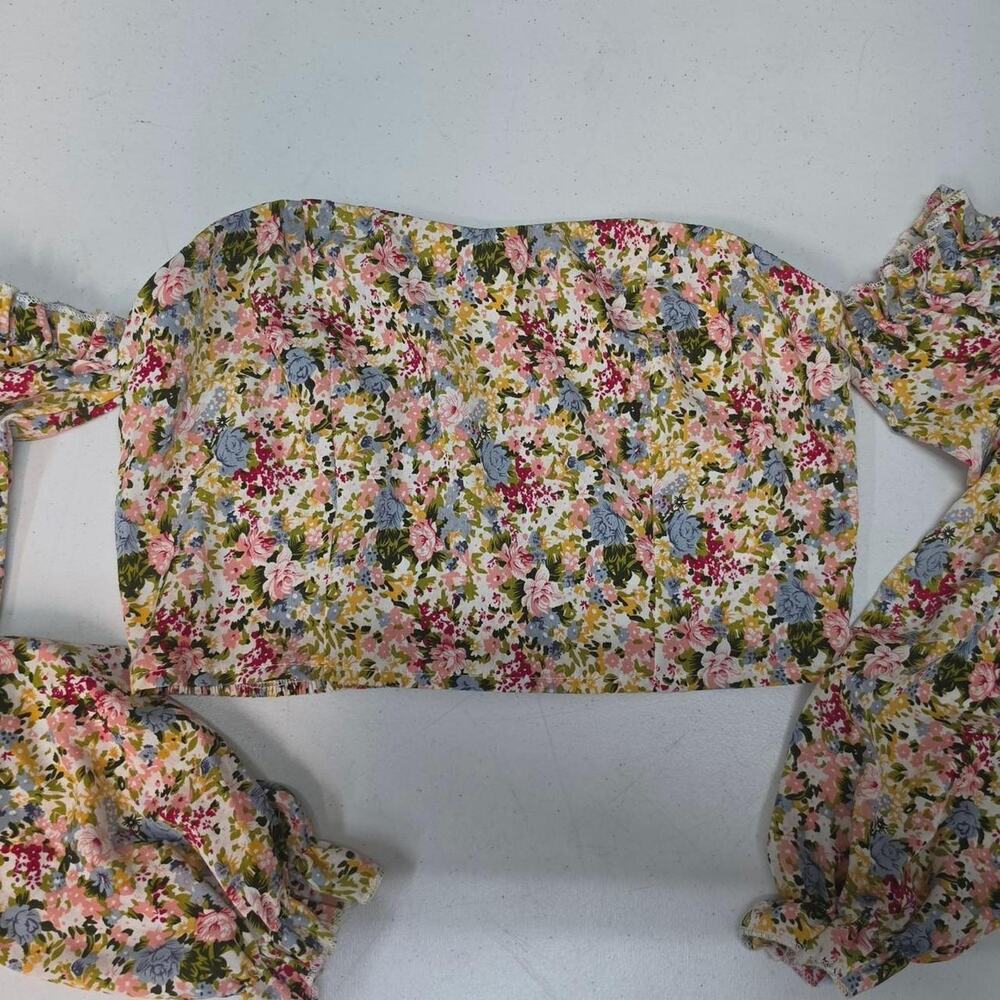 Shein floral off shoulder long